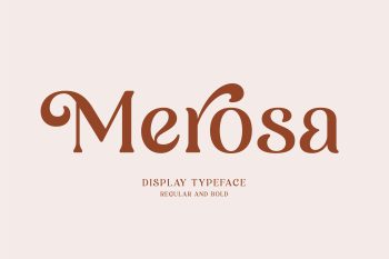 Merosa is an experimental display serif font that I crafted for fashion design.
